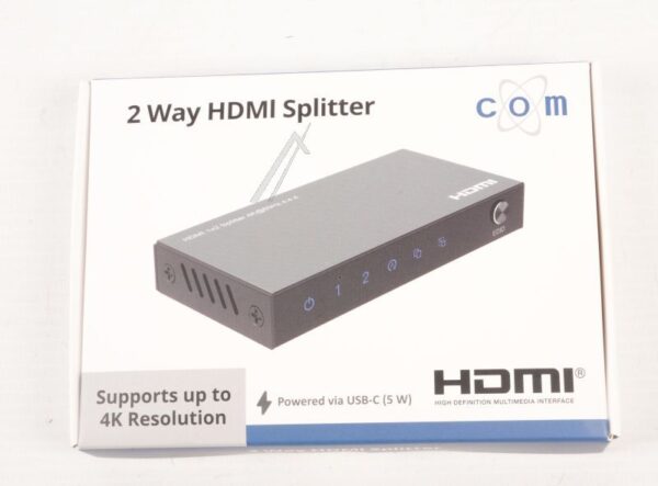 HDMI-SPLITTER 1X2, 4K@60HZ,  HDCP 2.3, EDID-STEUERUNG (COPY,  AUTO,  DOWNSCALER)