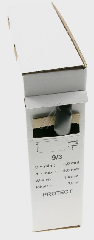 IAKT 17009000B SCHRUMPFSCHLAUCH 3:1 Ø9MM 3MM/ 3M LANG KLEBERBESCHICHTET