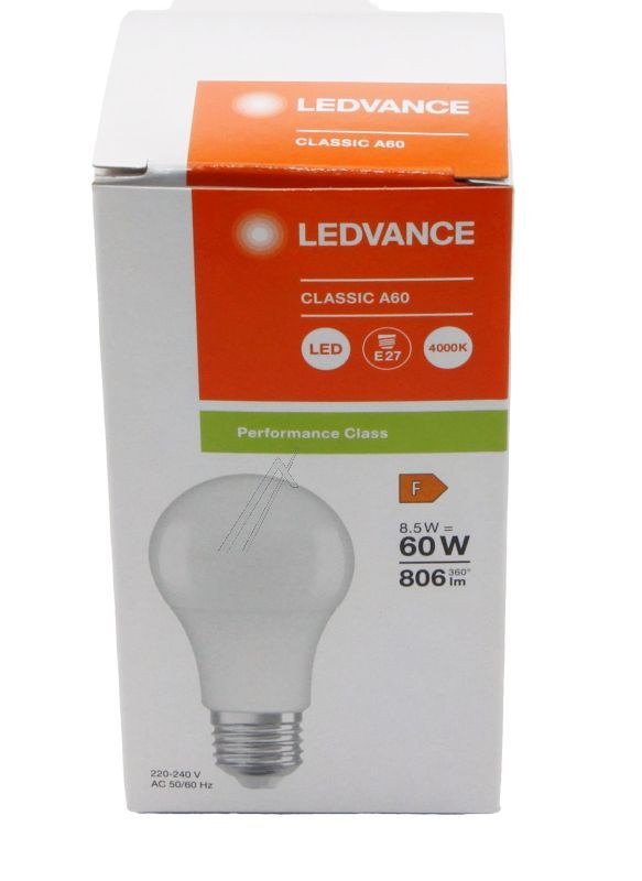 LED CLA60 8.5W LED-STANDARDLAMPE E27, 8,5W,  4000K