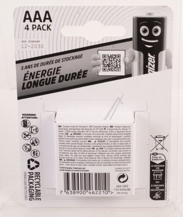 E304397200 EVERYDAY,  BATTERIE,  MICRO (AAA),  4 STÜCK