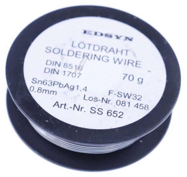 SS 652 LÖTDRAHT FÜR SMD 0,8MM-70GRAMM