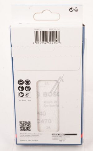 2608900877 SCHLEIFBLATT C470, 80X133MM,  K40, 10X EXPERT