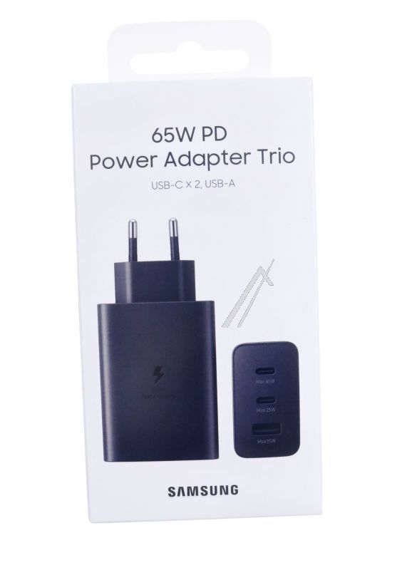 EP-T6530NBEGEU SAMSUNG PUTNI ADAPTER TRIO (65W),  CRNI