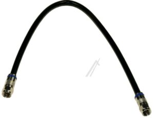 OVZ 940 29103012 F-PATCHWORK-KABEL SCHRAUBBAR 120DB,  0,40M,  SCHWARZ,  KOMPRESS