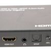 HDMI-AUDIO-EXTRAKTOR MIT SPDIF UND 3,5MM STEREOAUSGANG (ARC-FÄHIG),  UNTERSTÜTZT 4KX2K@60HZ