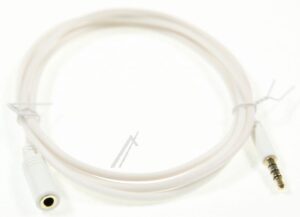 KLINKENVERLÄNGERUNG 4-POL. 3,5MM STECKER/ BUCHSE WEISS 1,5M