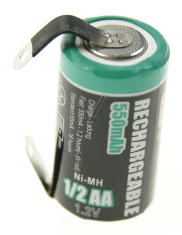 1,2V-550MAH 1/ 2AA NIMH AKKU MIT LÖTFAHNEN