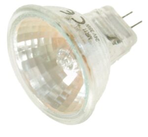 GU4 NIEDERVOLT-HALOGENGLÜHLAMPE MIT KALTLICHTREFLEKTOR UND FRONT