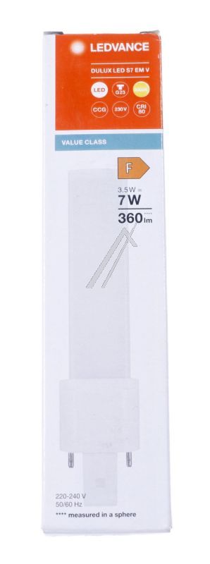 DULUX LED S7 EM DULUX LED S EM & AC MAINS V 3.5W 830 G23
