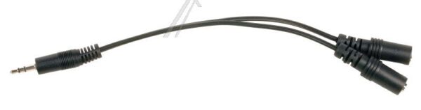 3,5MM-KLINKENSTECKER STEREO/ 2X3,5MM KLINKENKUPPLUNG ADAPTER 0,2M