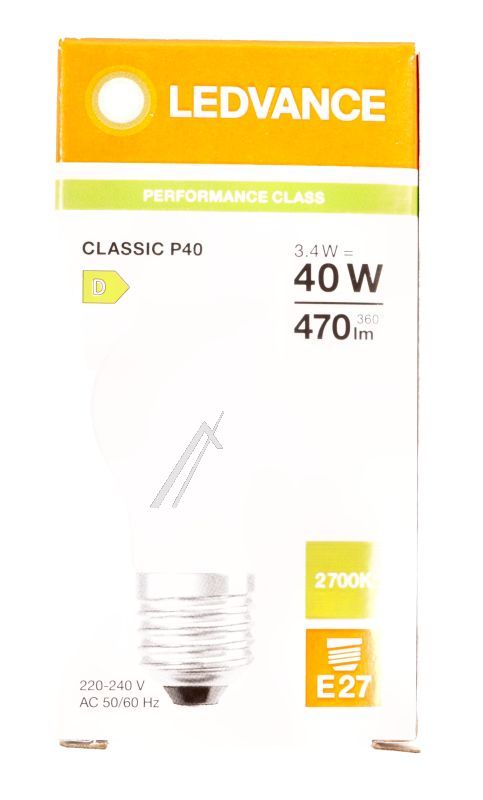 AC701590155 LED CLP40 3.4W 827 FILFR E27 P