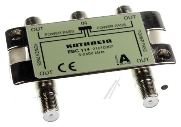 EBC 114 21610007 4FACH-F-VERTEILER 5-2400MHZ SCHIRMKLASSE A