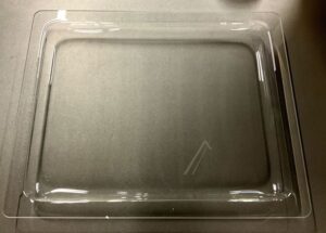 17000305 GLASBACKSCHALE,  PFANNE AUS GLAS
