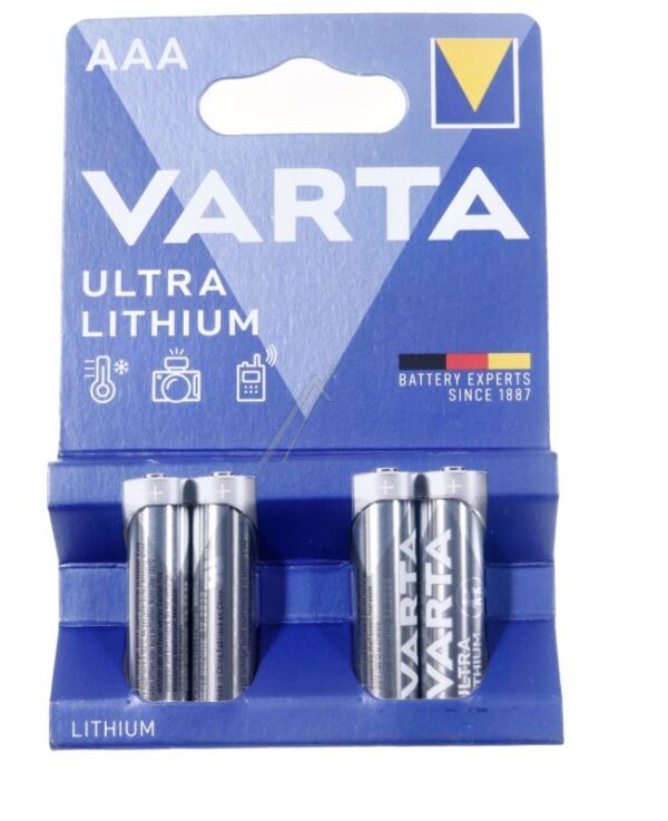 LR03 6103301404 BATERIJE 1,5V MICRO PROFESSIONAL LITIJUM AAA VARTA 4 KOM BLISTER