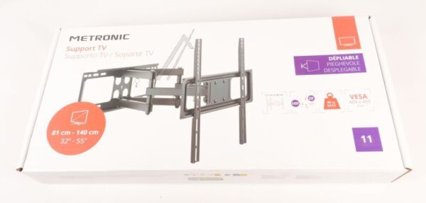 451066 TV-HALTER NEIGBAR /  SCHWENKBAR UND AUSKLAPPBAR 42   - 55   /  106-140CM - SCHWARZ