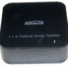 SPLIT TS14 25008205 TOSLINK SPLITTER - AUDIO VERTEILER - OPTISCH - 1 EIN/ 4 AUS - DOLBY DIGITAL - DTS - SPDIF WEICHE