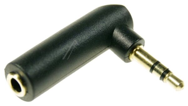 65364 UGAONI AUDIO ADAPTER 3,5 MM STEREO (3-POLNI),  MUŠKI NA ŽENSKI PRIKLJUČAK