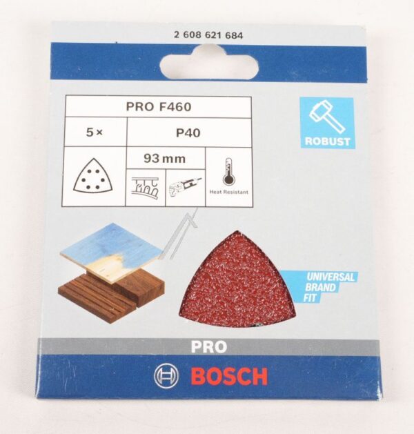 2608621684 SCHLEIFBLATT F460 BFWP,  K40, 93MM,  5X
