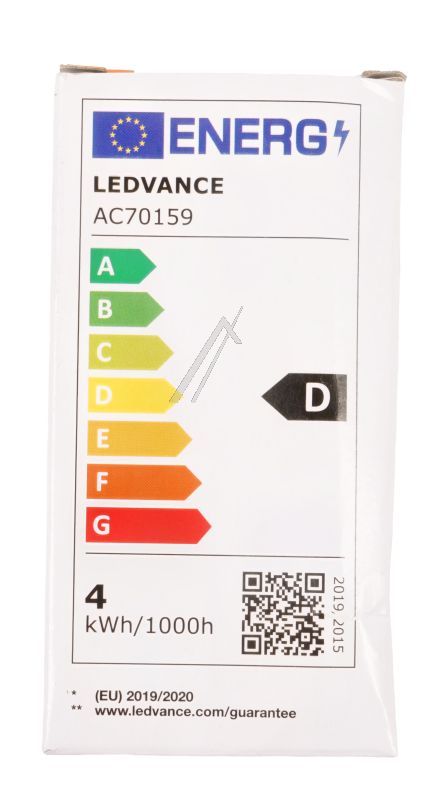 AC701590155 LED CLP40 3.4W 827 FILFR E27 P