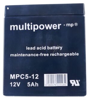 12V-5000MAH MPC5-12 MP5-12C ZYKLEN BLEIAKKUMULATOR MULTIPOWER