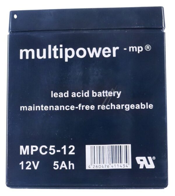 12V-5000MAH MPC5-12 MP5-12C ZYKLEN BLEIAKKUMULATOR MULTIPOWER