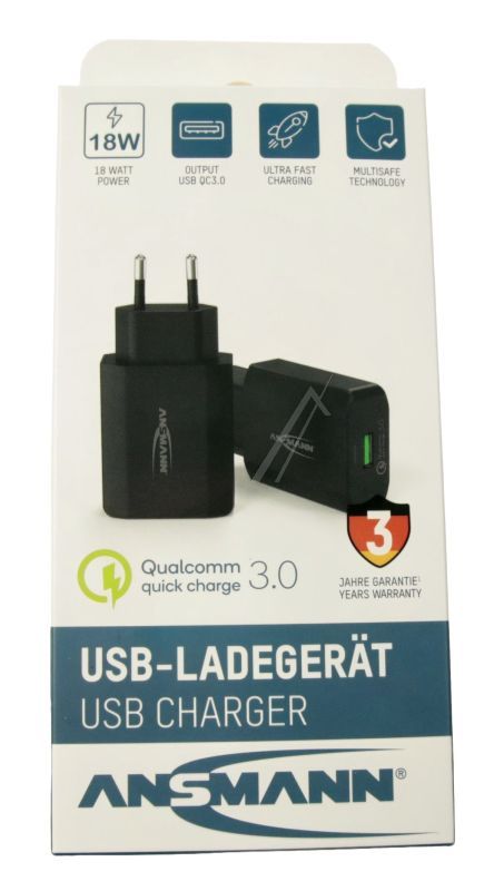 130Q 1001-0099 HOME CHARGER QUALCOMM QUICK CHARGE 3.0 18W