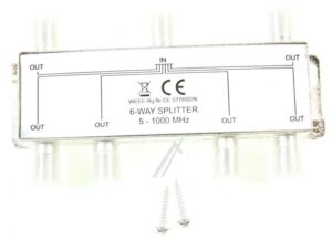 BK 6-FACH VERTEILER 5-1000MHZ 100DB DIGITAL