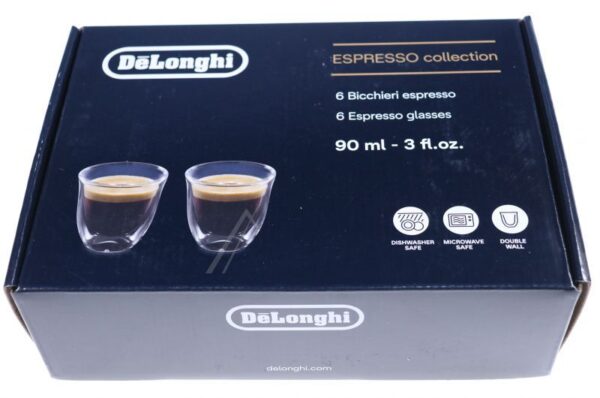 DLSC300 5513284431 ESPRESSO-KOLLEKTION 90ML SET MIT 6 DOPPELWANDIGEN GLÄSERN