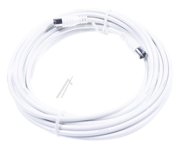 SAK 751-00 SAK75100 F QUICKFIX-KABEL AXIALE STECKER HOCH GESCHIRMT 7,50M SCHIRMUNGSMASS GEMÄSS EN60966-2-7 KLASSE A WEISS IM POLYBEUTEL M