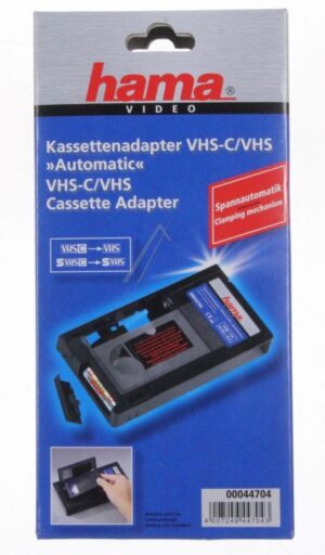 44704 ADAPTERKASSETTE VHS/ C-->VHS & S-VHS/ C-->S-VHS